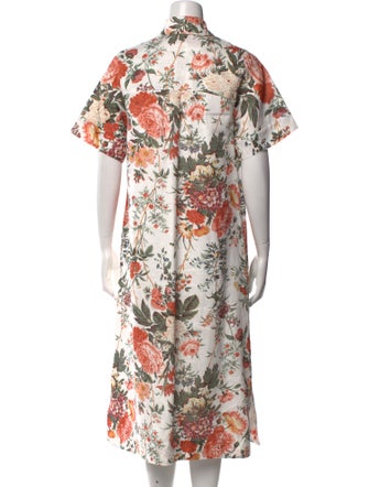 Erdem Linen Midi Length Dress