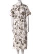 Erdem Floral Print Knee-Length Dress