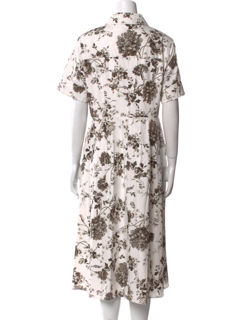 Erdem Floral Print Knee-Length Dress