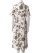 Erdem Floral Print Knee-Length Dress