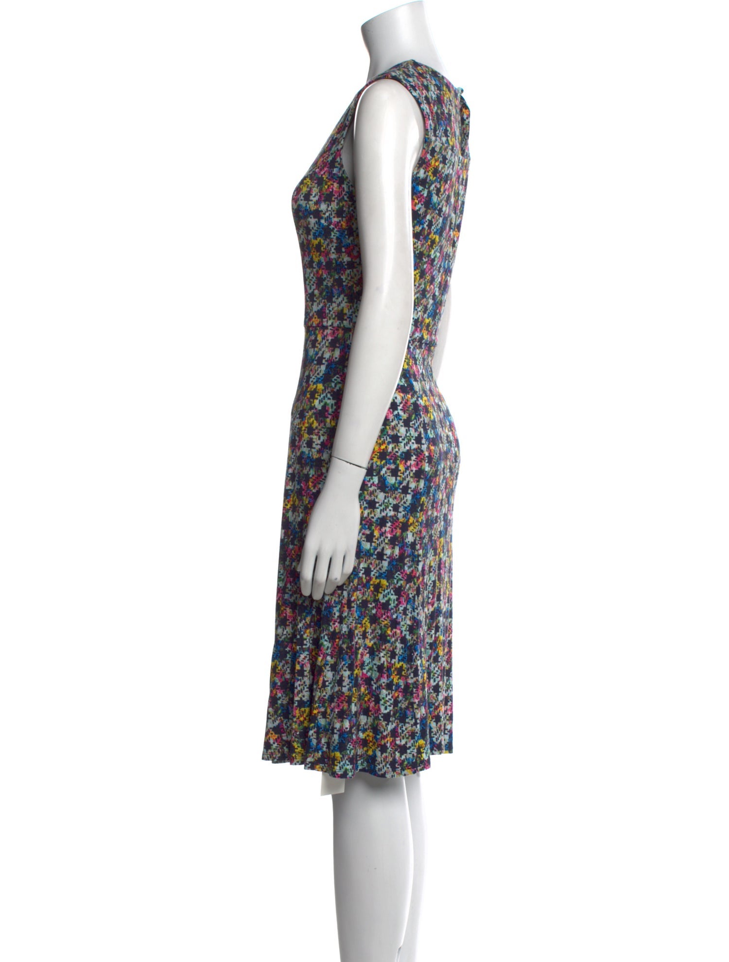Erdem Floral Print Knee-Length Dress