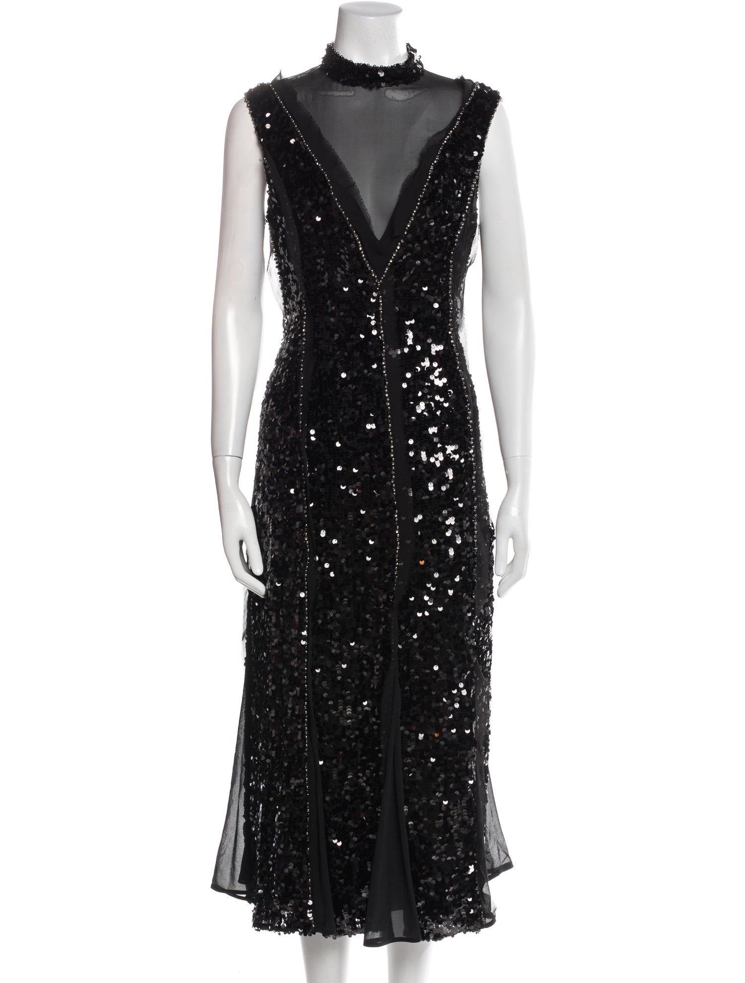 Erdem Mock Neck Long Dress