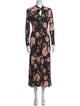 Erdem Floral Print Long Dress