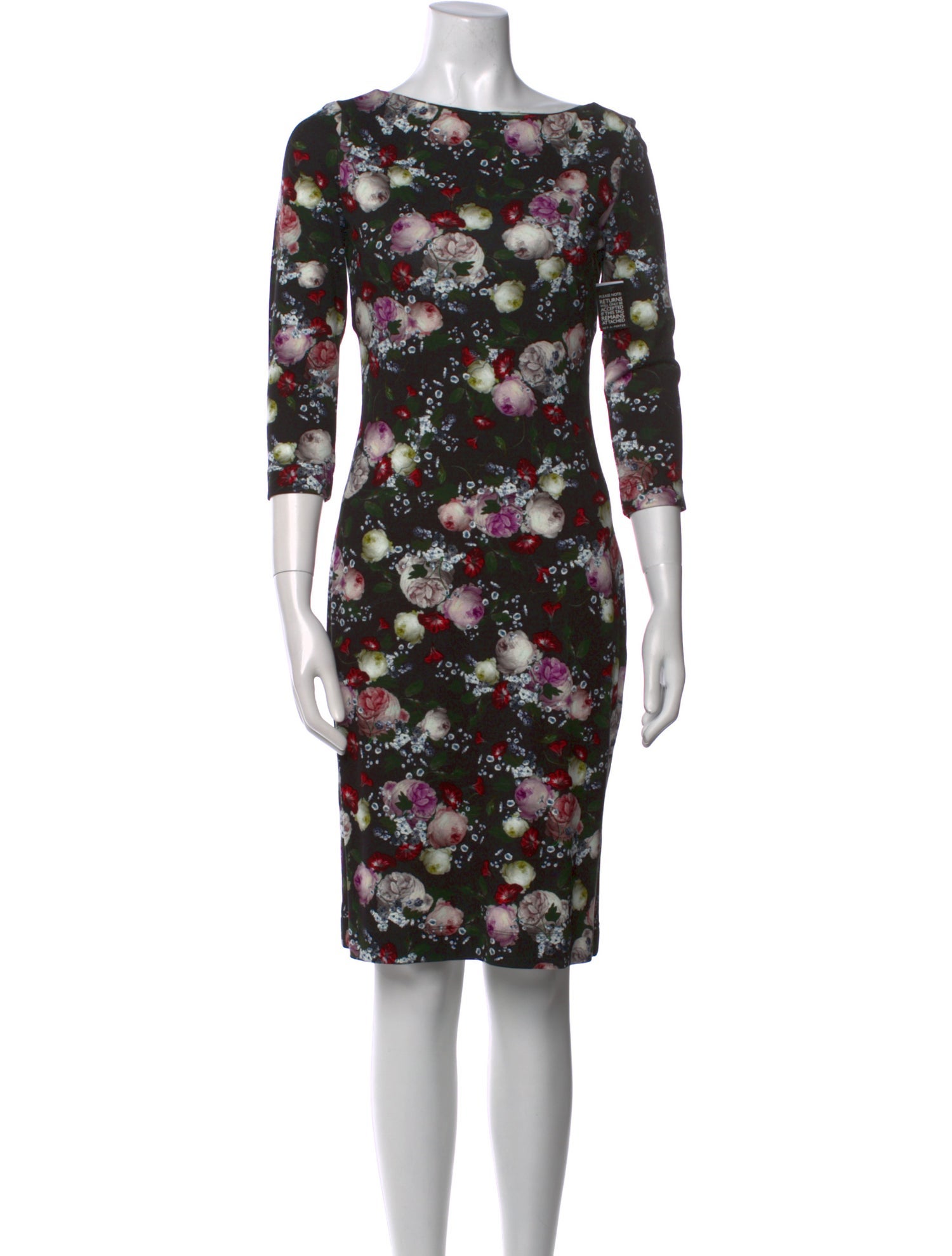 Erdem Floral Print Knee-Length Dress