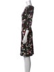 Erdem Floral Print Knee-Length Dress
