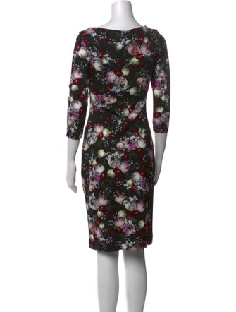 Erdem Floral Print Knee-Length Dress
