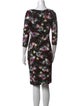 Erdem Floral Print Knee-Length Dress