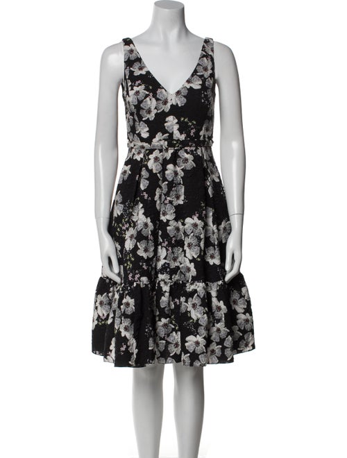 Erdem Floral Print Knee-Length Dress