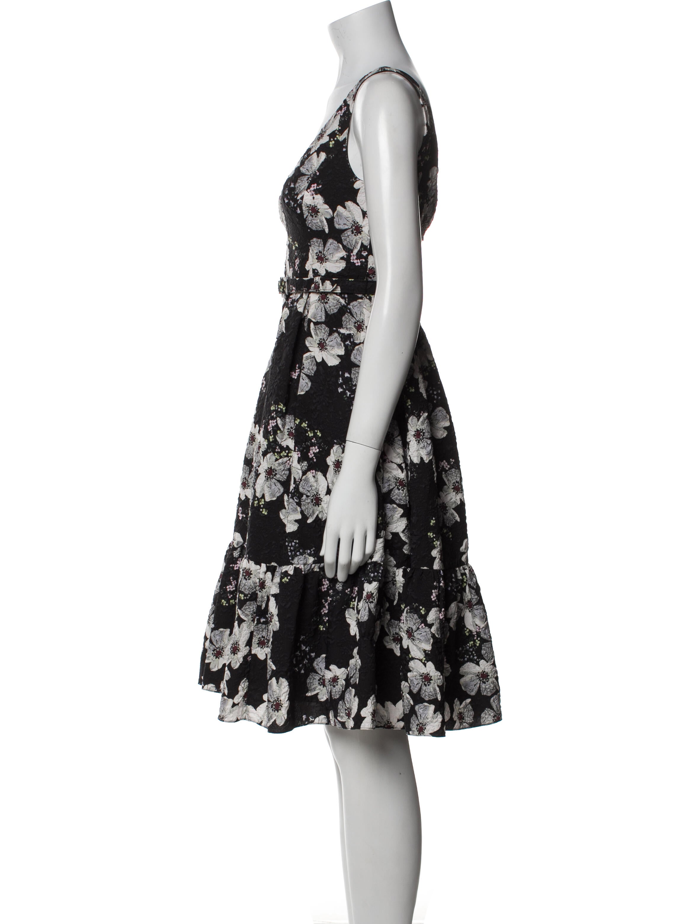 Erdem Floral Print Knee-Length Dress