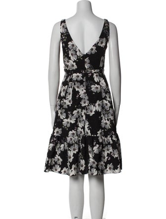 Erdem Floral Print Knee-Length Dress