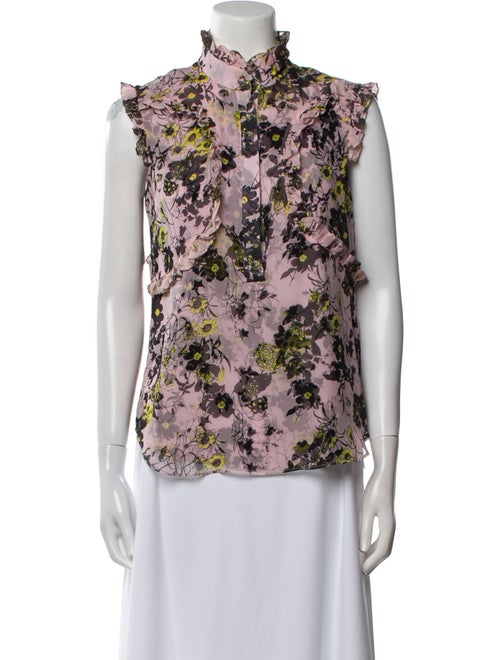 Erdem Silk Floral Print Blouse