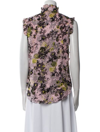 Erdem Silk Floral Print Blouse