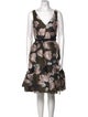 Erdem Floral Print Knee-Length Dress