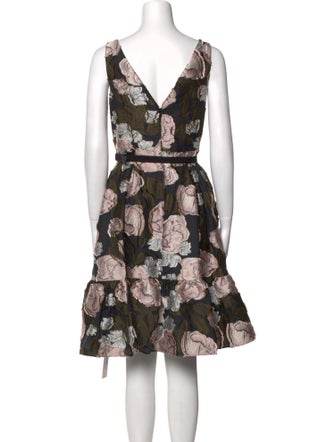 Erdem Floral Print Knee-Length Dress