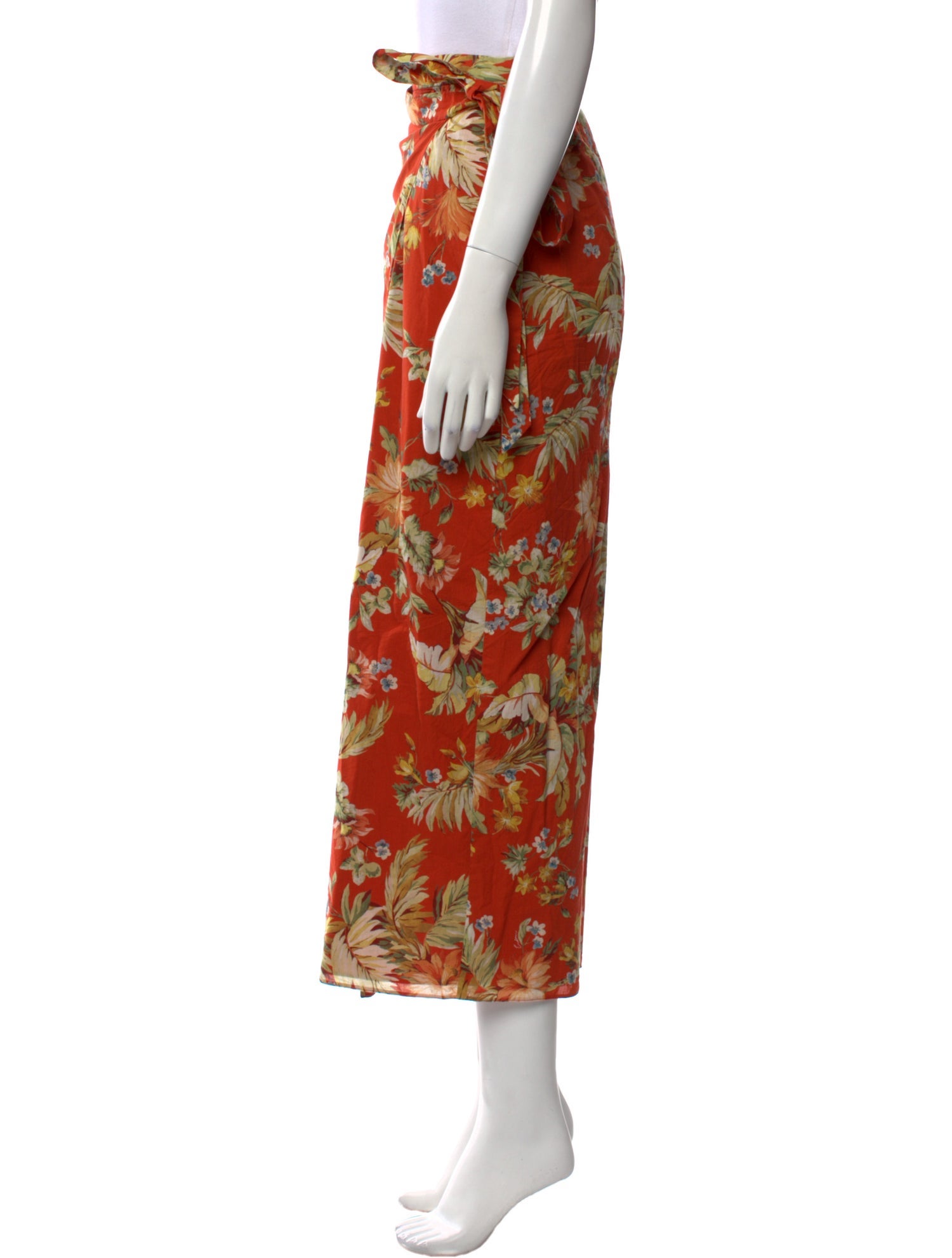 Erdem Floral Print Midi Length Skirt