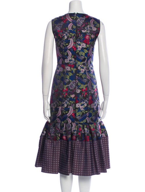 Erdem Floral Print Midi Length Dress