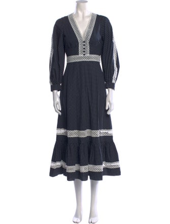 Erdem Printed Midi Length Dress