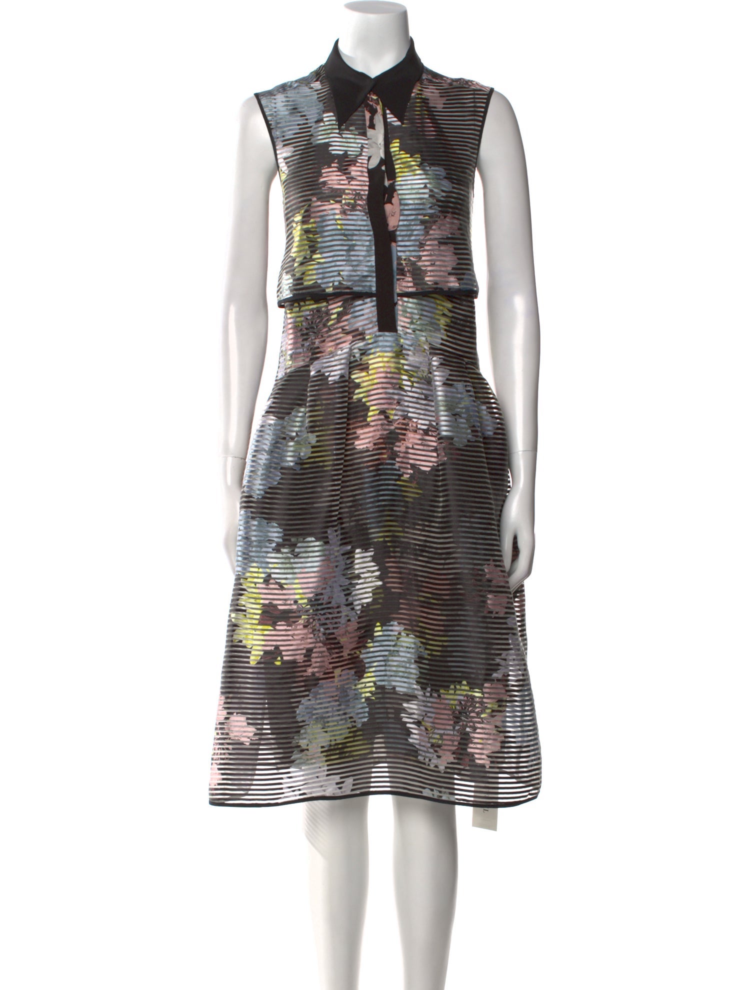 Erdem Floral Print Midi Length Dress