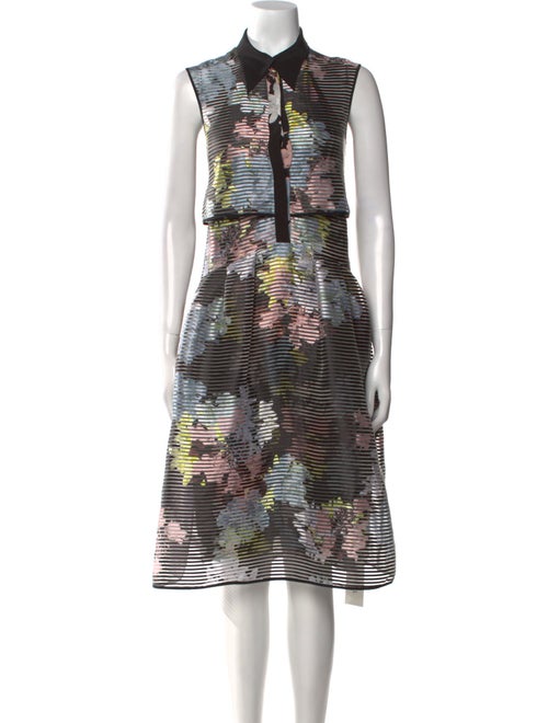 Erdem Floral Print Midi Length Dress