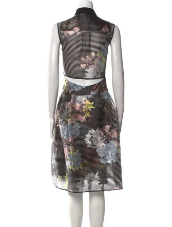 Erdem Floral Print Midi Length Dress