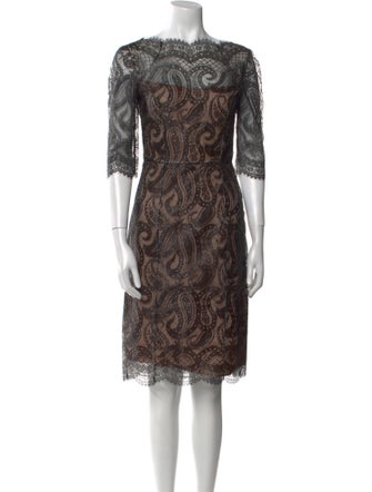 Erdem Lace Pattern Knee-Length Dress