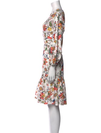 Erdem Floral Print Knee-Length Dress