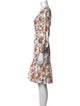 Erdem Floral Print Knee-Length Dress