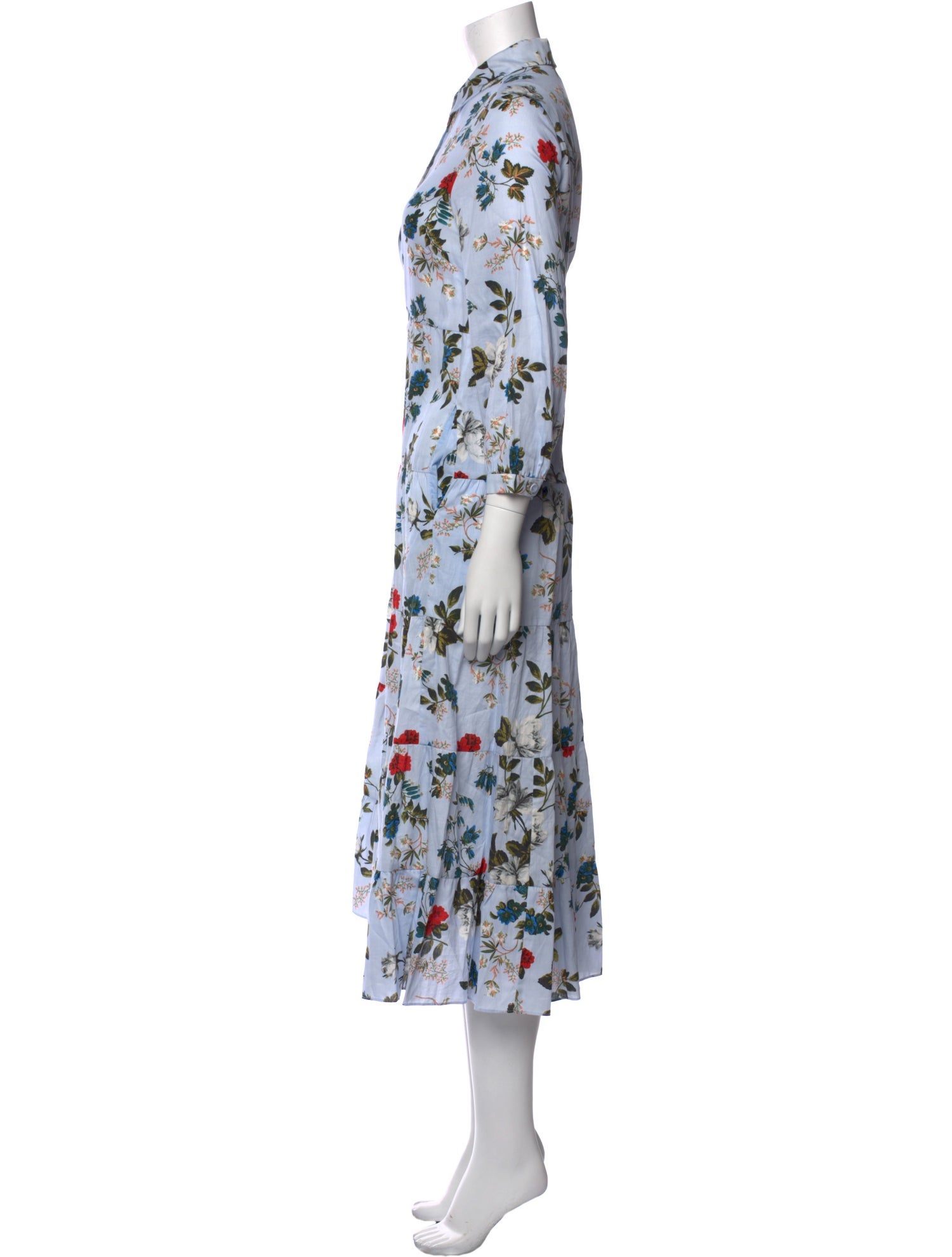 Erdem Floral Print Long Dress