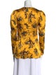 Erdem Floral Print V-Neck Blouse