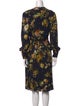 Erdem Floral Print Midi Length Dress