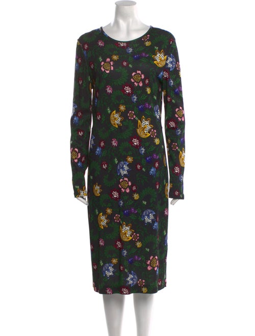 Erdem Floral Print Midi Length Dress