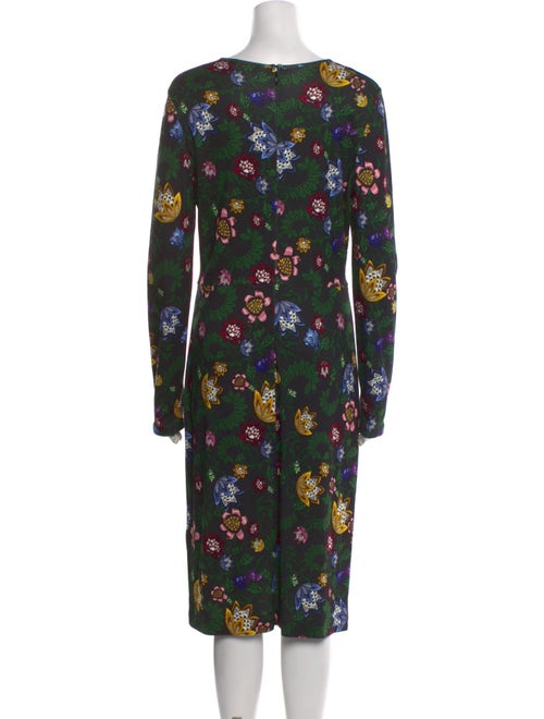 Erdem Floral Print Midi Length Dress