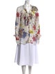 Erdem Silk Floral Print Tunic