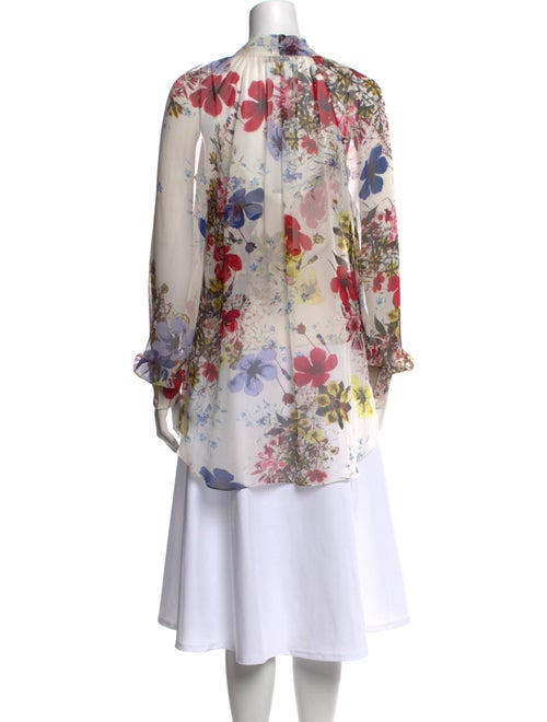 Erdem Silk Floral Print Tunic