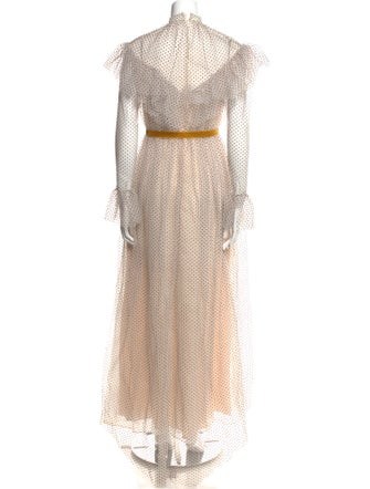 Erdem Mock Neck Long Dress