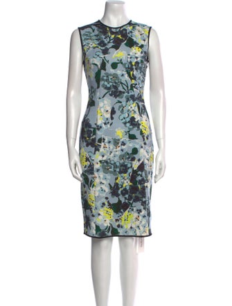 Erdem Floral Print Knee-Length Dress