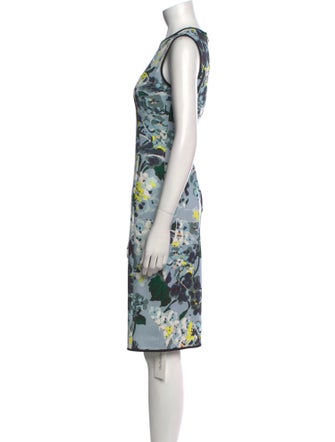 Erdem Floral Print Knee-Length Dress