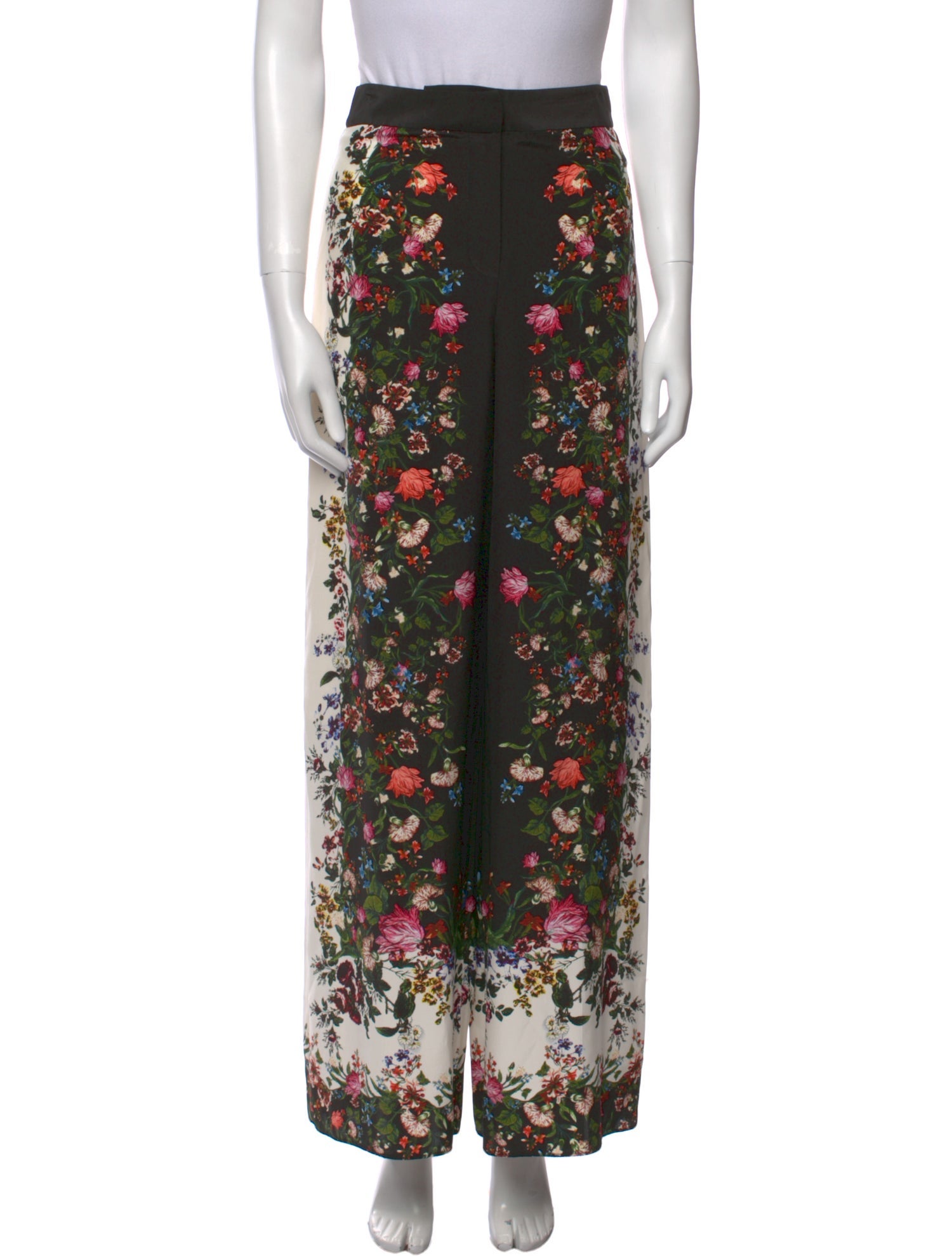 Erdem Silk Wide Leg Pants