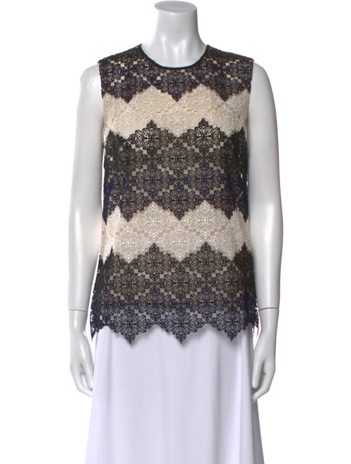 Erdem Printed Crew Neck Top