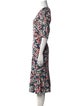 Erdem Floral Print Midi Length Dress