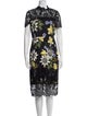 Erdem Floral Print Midi Length Dress