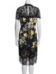 Erdem Floral Print Midi Length Dress