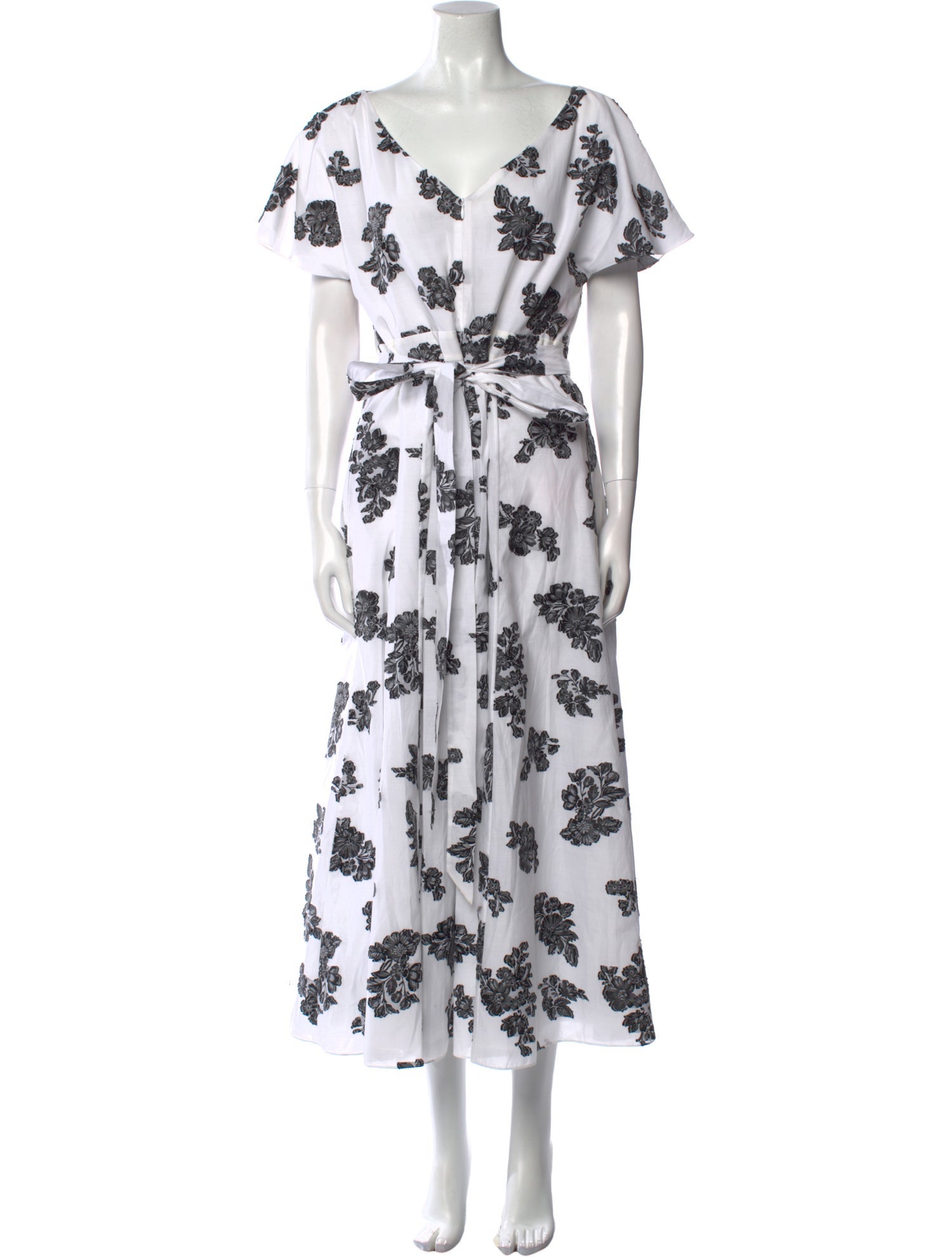 Erdem Floral Print Long Dress