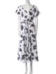 Erdem Floral Print Long Dress
