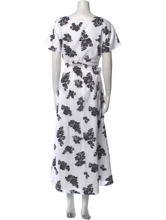 Erdem Floral Print Long Dress
