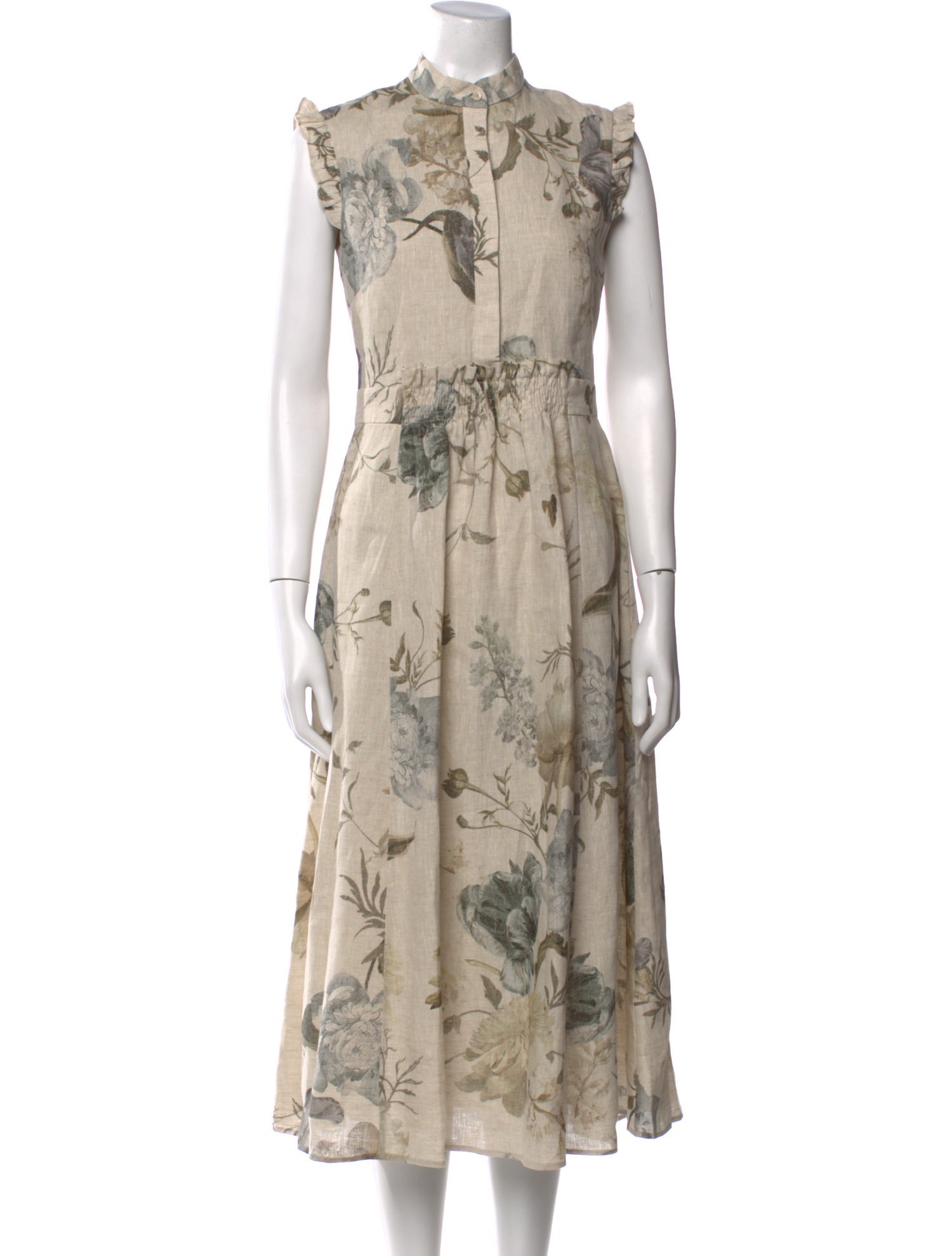Erdem Linen Long Dress