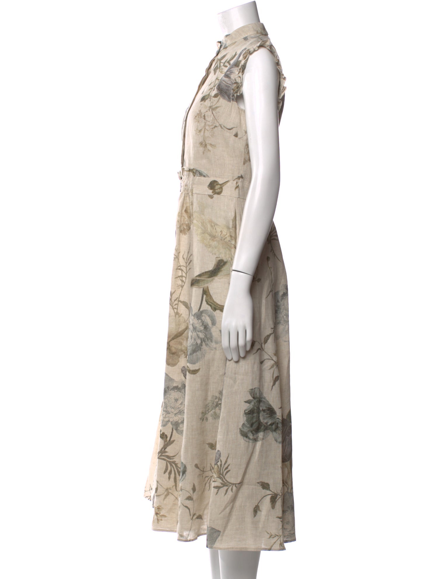 Erdem Linen Long Dress