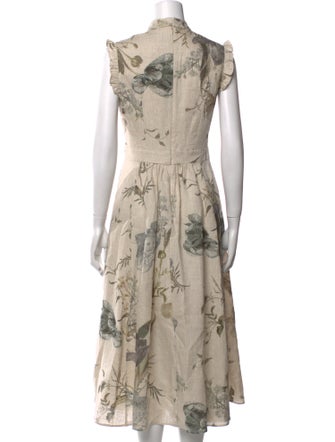 Erdem Linen Long Dress