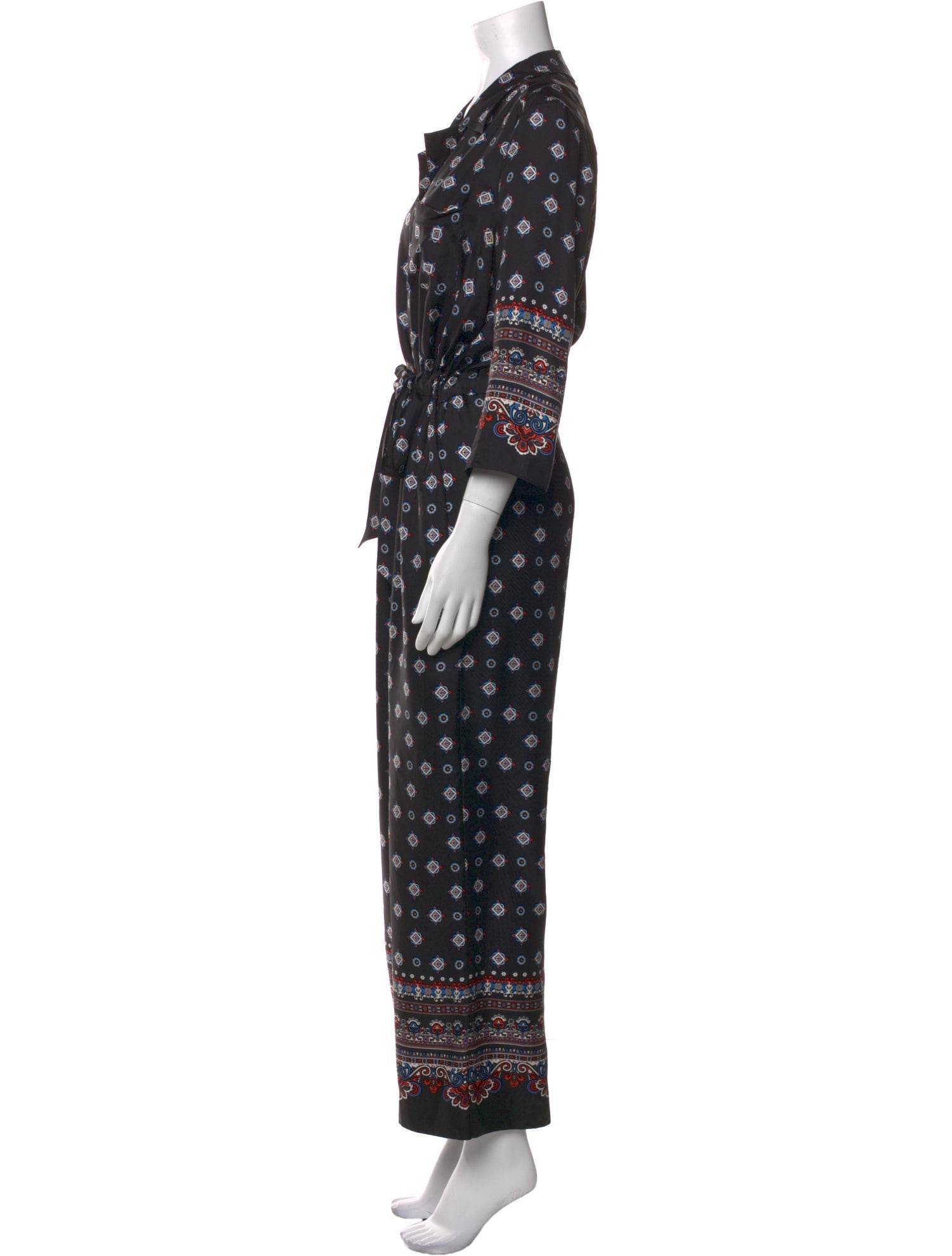 Erdem Silk Printed Jumpsuit
