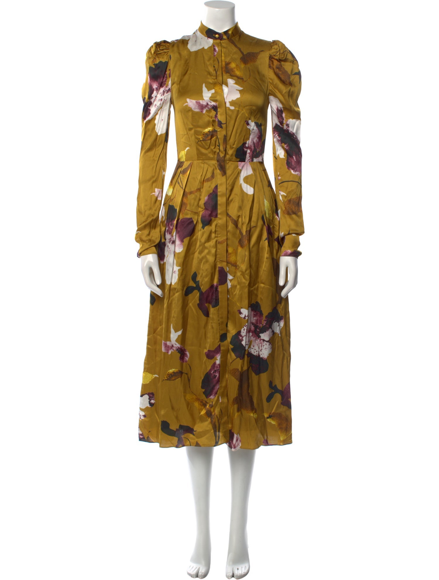 green emerald velvet dress Erdem | Nambia Dress - Multi